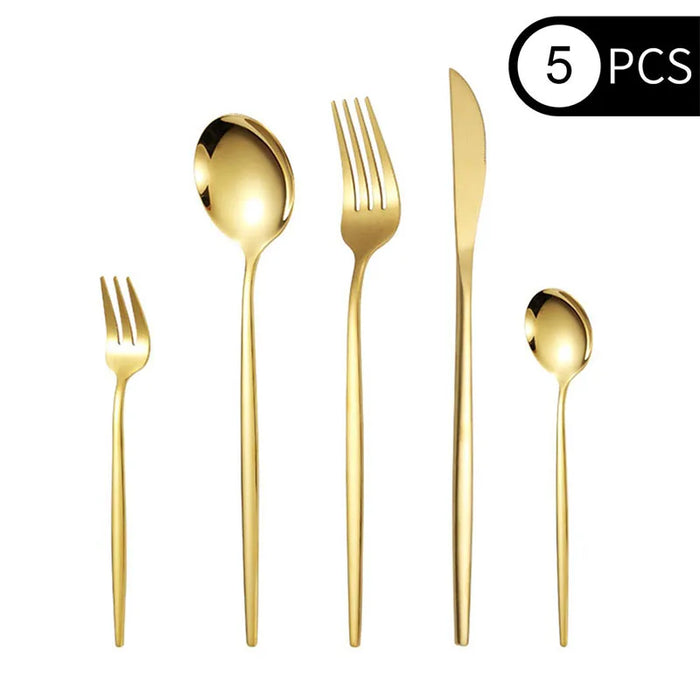 5 / 30 Piece Stainless Steel Cutlery Set For Banquet Guests