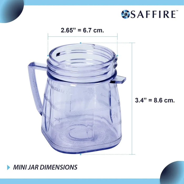 2 Pack Blender Mini-Blend Jar Replacement Part # 4937 Compatible With Oster Blenders