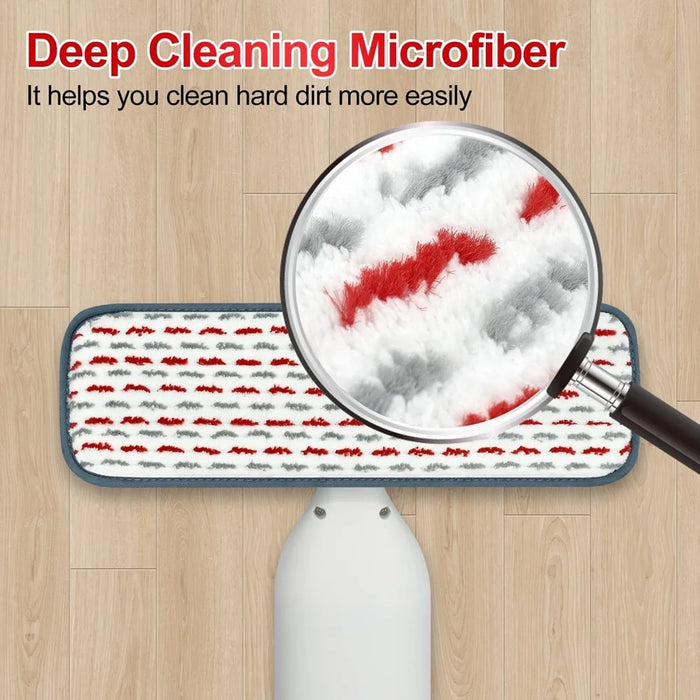 4 Pack Thicker Microfiber Mop Pads Compatible With Swiffer Power Mop Wet Pads For Floor Cleaning Reusable & Washable Pads