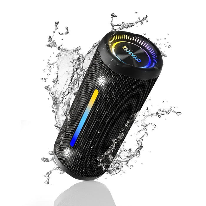 Waterproof Bluetooth Speaker With Led And Mic 24H Playtime