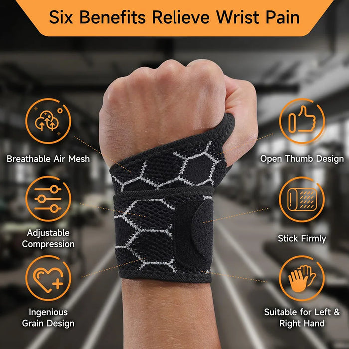 Adjustable Wrist Brace For Carpal Tunnel Relief Light Support For Left Or Right Hand