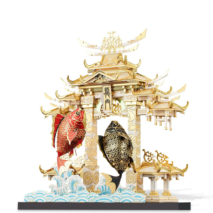 Dragon Gate Carps 3D Metal Puzzle Kit For Adults Brain Teaser Toy