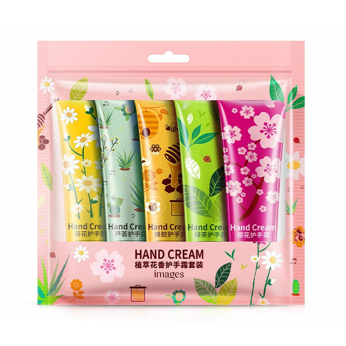 5 Piece Fruity Hand Cream Set For Nourished Hands