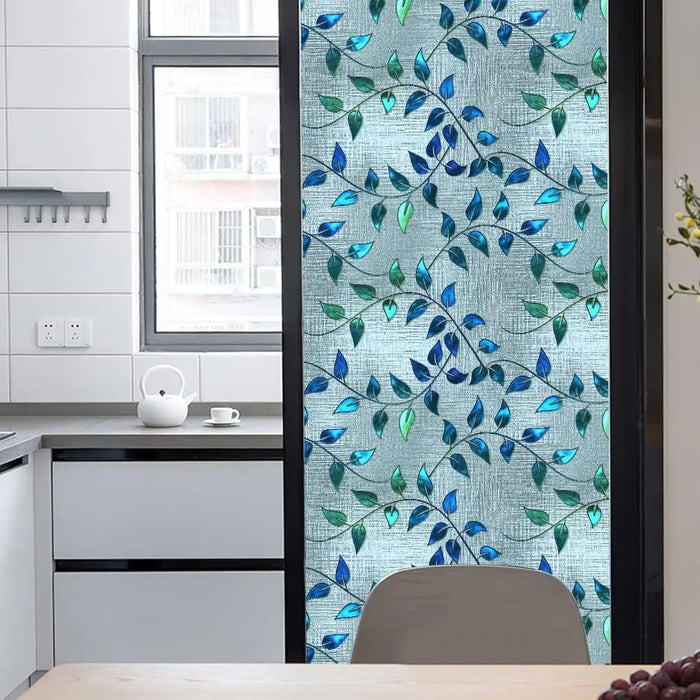 Uv-Proof Frosted Stained Glass Window Decals - Non-Adhesive Clings