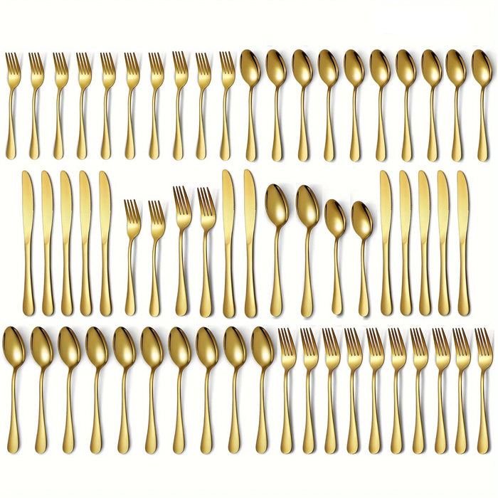 30 / 60 Piece Stainless Steel Flatware Set Dinnerware Cutlery