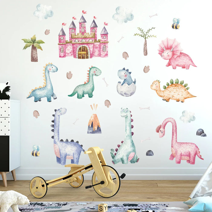 Waterproof Dinosaur Wall Stickers For Kids Room Decor