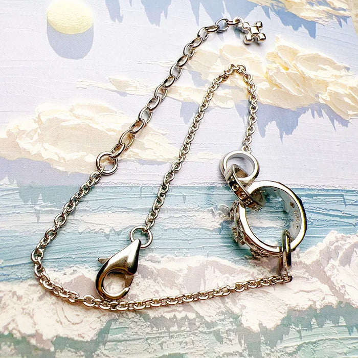 925 Sterling Silver Forever Together Crown Bracelet Romantic Gift