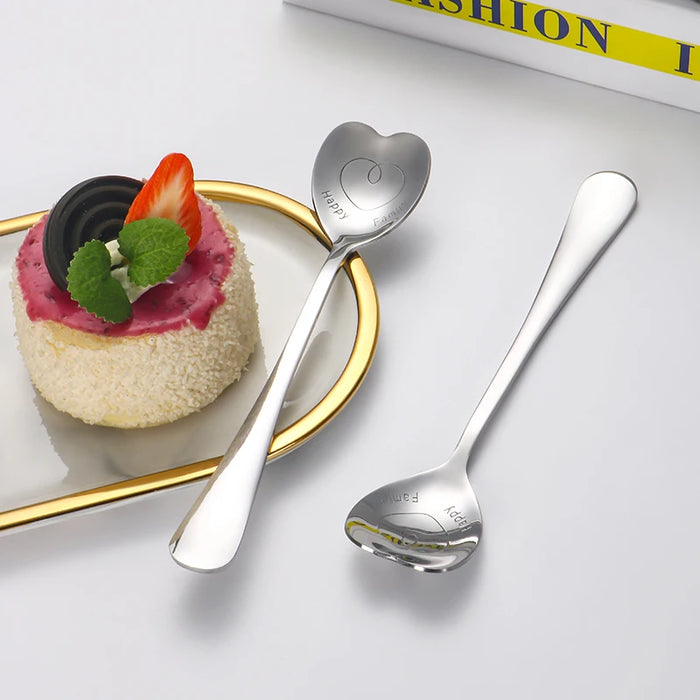2 / 4 / 6 Piece Stainless Steel Love Spoon Set Perfect For Mother S Day & Holiday Parties
