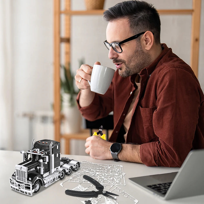 Truck Puzzle Set For Adults 3D Metal Assembly Birthday Gift