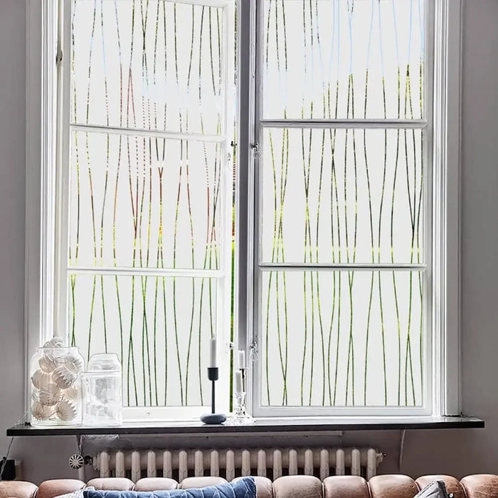 Frosted Window Film For Privacy & Decor - Non-Adhesive Heat & Uv Resistant