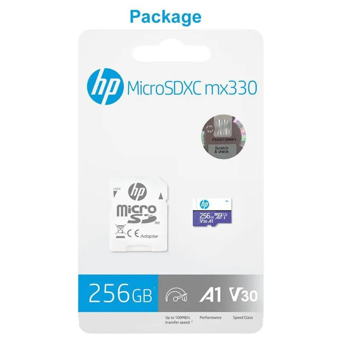 HP High Speed 32gb 256gb Micro Sd Memory Card Class 10 U1 / U3 4k Tf Mecard C10