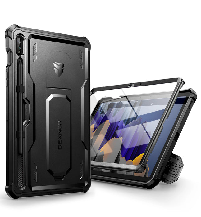 For Samsung Galaxy Tab S7 S8 Heavy Shockproof Full-Body Rugged Case With Built-In Screen Protector With S Pen Holder