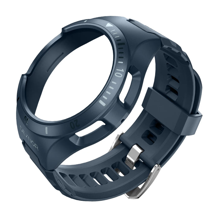 For Samsung Galaxy Watch 6 Classic 43Mm Adjustable Watch Band Rugged Grade Shockproof Uni-Body Design Case Sports Band