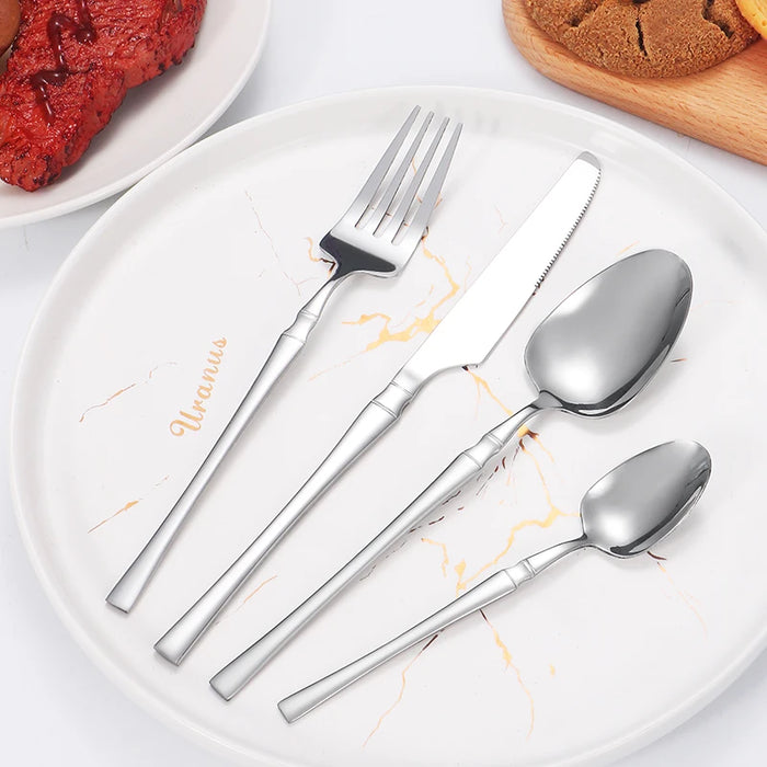 20 Piece Stainless Steel Hotel Tableware Set