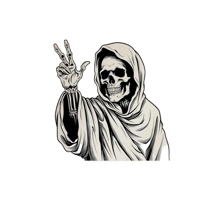 Black Skull Wall Decals For Halloween Decor