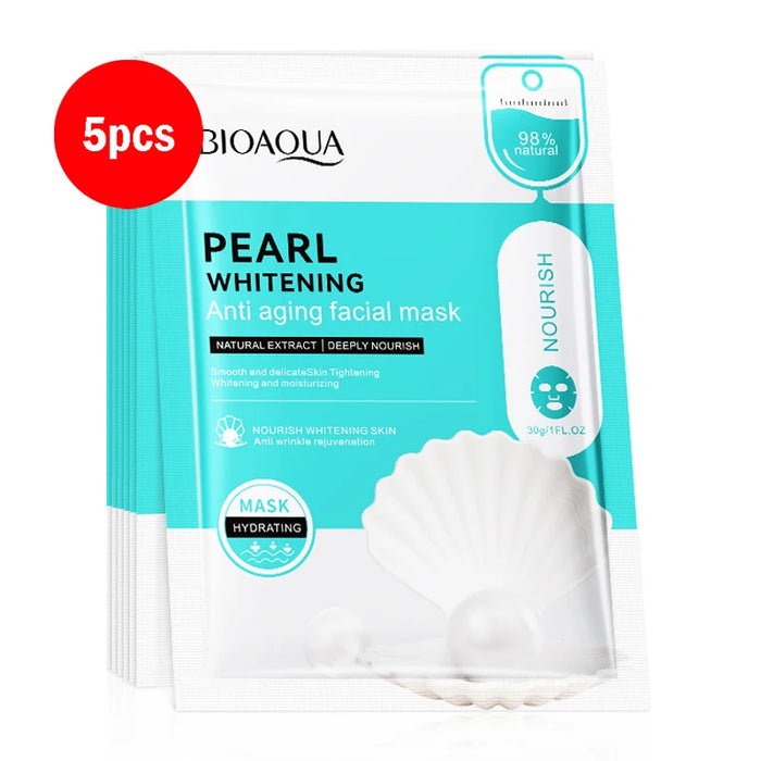 5 / 10 Piece Hydrating Hyaluronic Acid Face Masks