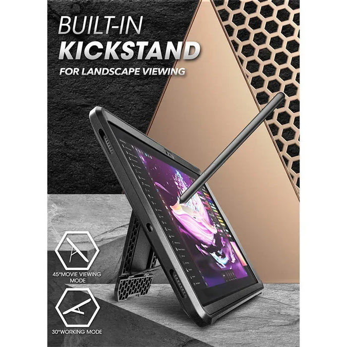 For Samsung Tab S9 Fe 12.4 Inch Plus Heavy Duty Rugged Case With Built-In Screen Protector