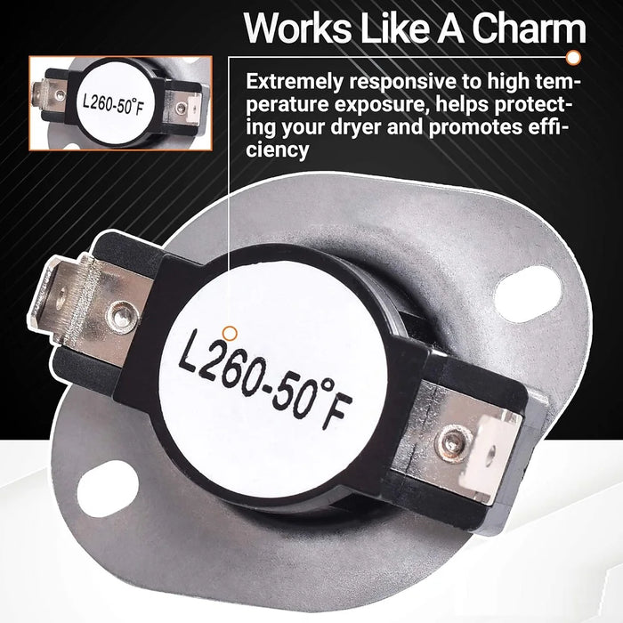 Dc47-00018A Dryer High Limit Thermostat For Samsung & Kenmore Dryers 35001092 503497 Ap4201898 Ap6008682 Ps4205217
