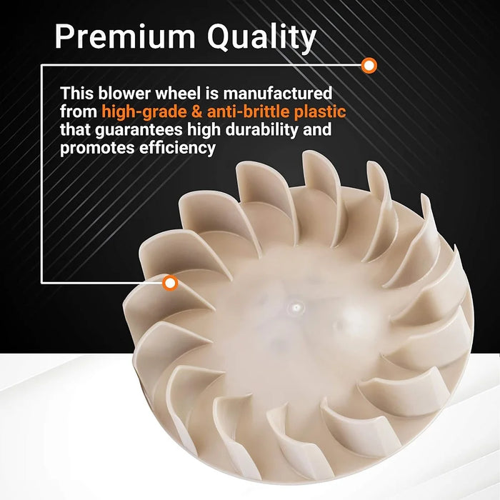 694089 Dryer Blower Wheel For Kenmore & Whirlpool Dryers - Replaces 279500 279711 299678 338840 Ap6010602