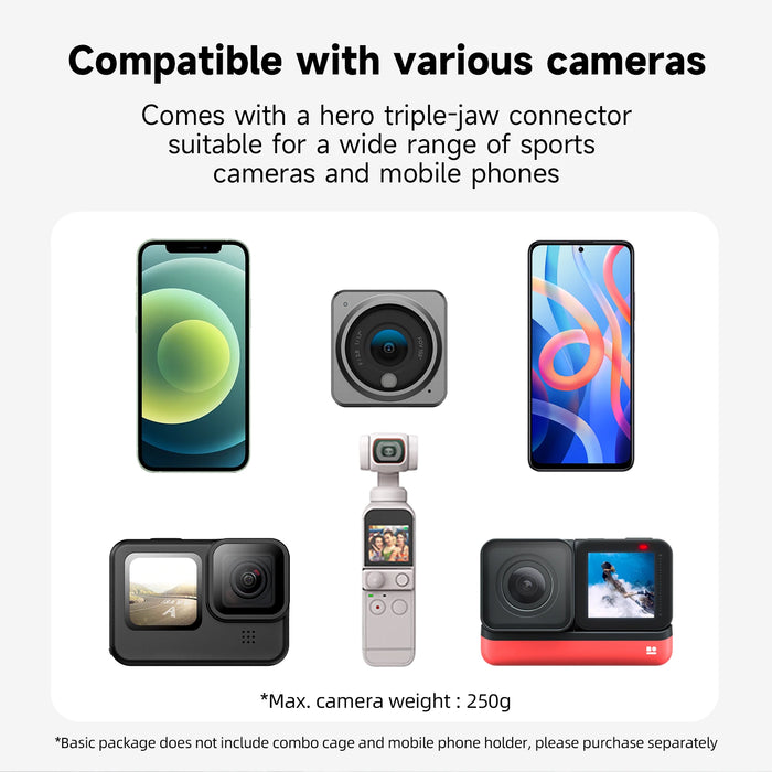 360 Degree Magnetic Backpack Clip Mount For Gopro Insta360 Dji Action Cameras