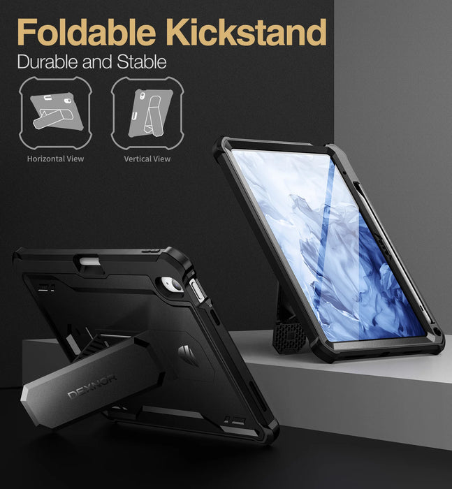 For Ipad 10Th Generation Gen 10.9 Inch 2022 Full Body Protective Case Built-In Screen Protector With Pencil Holder