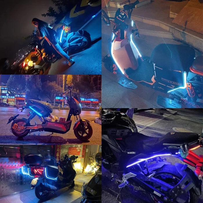 Motorcycle Led Turn Signal & Drl Lights Waterproof 2Pcs