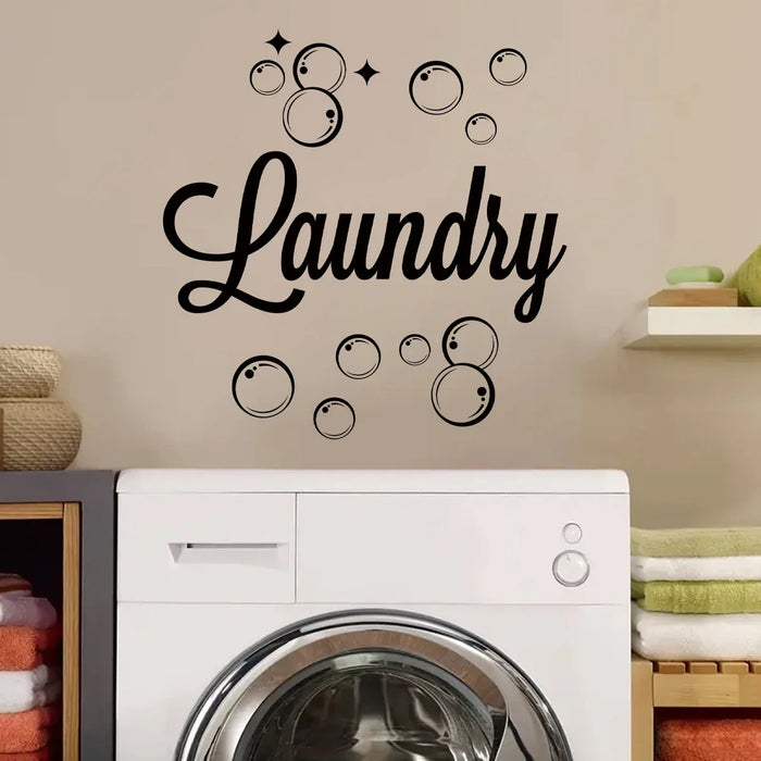 Laundry Room Wall Stickers Home Decor Decals
