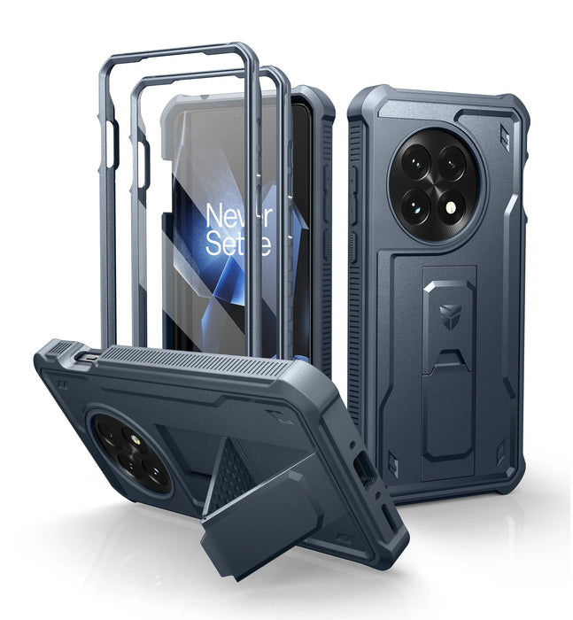 For Oneplus 13 5G 2025 Full Body Bumper Military Grade Armor Shockproof Shell Case Bracket With Built In Screen Protector