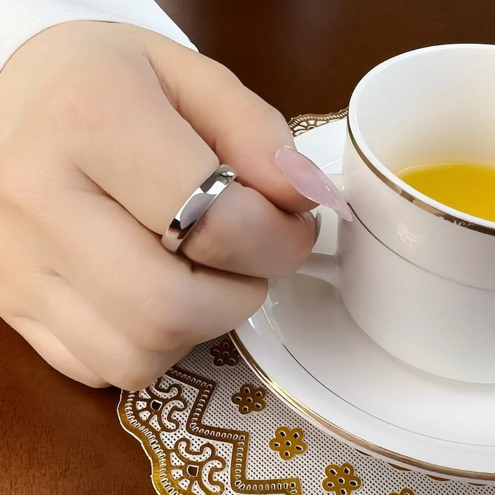 925 Sterling Silver Autumn Band Ring Classic Fine Jewelry For Women & Men