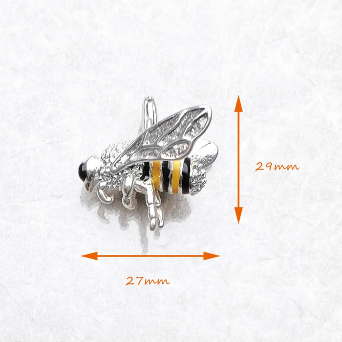 925 Sterling Silver Winter Bee Pendant Trendy Fashion Jewelry For Women & Men