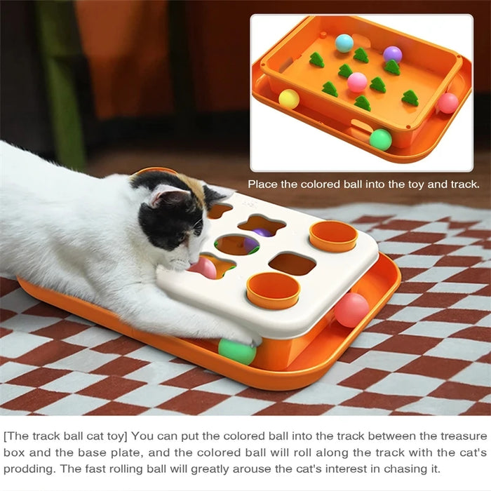 Interactive Cat Puzzle Toy For Slow Feeding