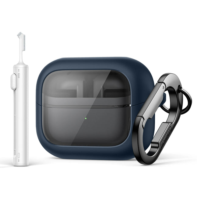 For Samsung Galaxy Buds 3 Pro / Galaxy Buds 3 Magnetic Bumper Rugged Shockproof Protective Case With Anti-Lost Keychain