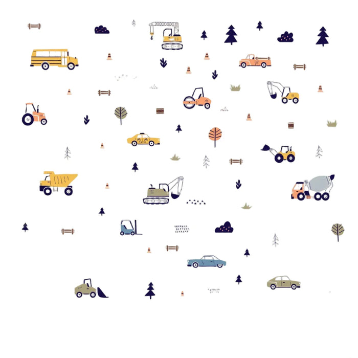 Fun Engineering Car Wall Stickers For Kids Room Decor