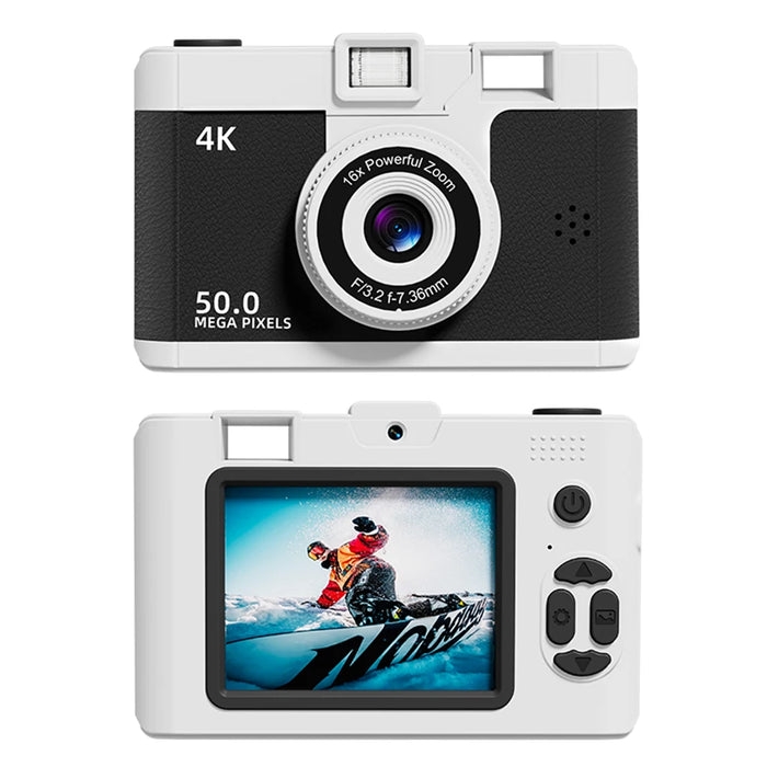 M16 Retro Mini Camera Dual Lens Hd Digital Camera Multi Function Compact Photography Camera Photo Video Camera For Kid Adult