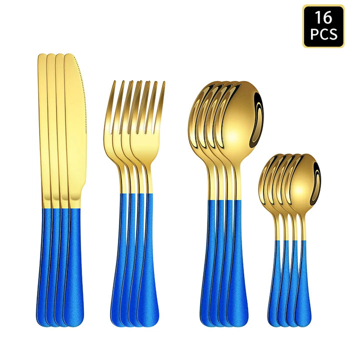 4 / 6 / 16 / 24 Piece Stainless Steel Cutlery Set For Home Restaurant Hotel Party