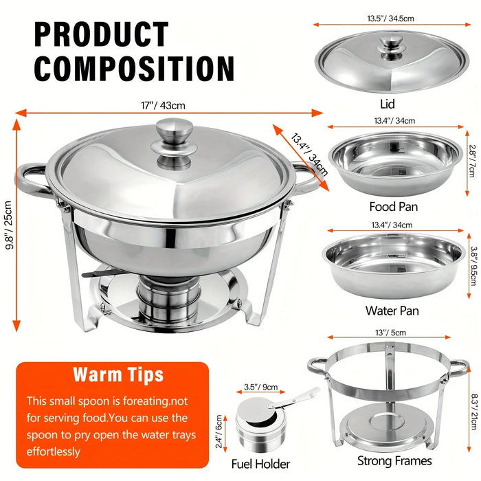 5Qt Chafing Dish Set For Catering Events