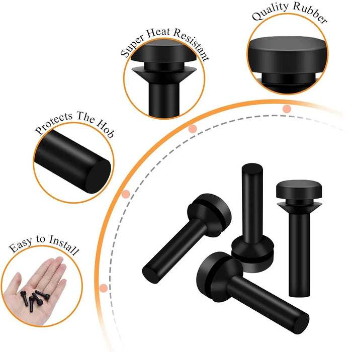 24 Pack Wb02X24790 Grate Rubber Feet For Ge Gas Stove Top Range Grate Foot Pads 4455270 Ap5989801 Ps11729077 Eap11729077