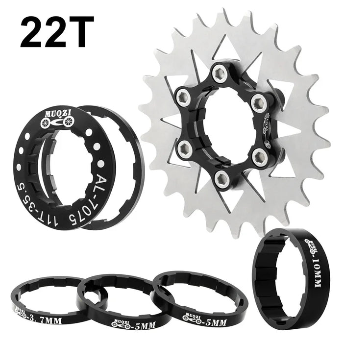 Single Speed Cassette Cog Conversion Kit 12 22T