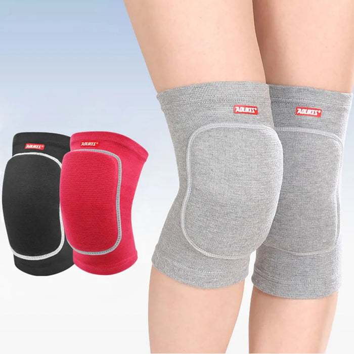 Pair of Sports Compression Knee Pads Elastic Support For Dancing Roller Volleyball