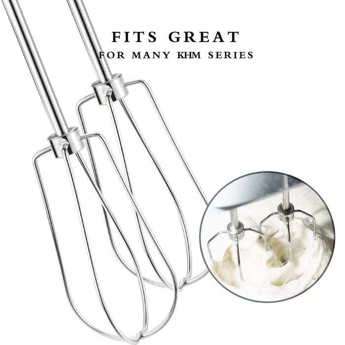 W10490648 Hand Mixer Attachment Beaters For Kitchenaid Khm2B Ap5644233 Ps4082859 Replacements