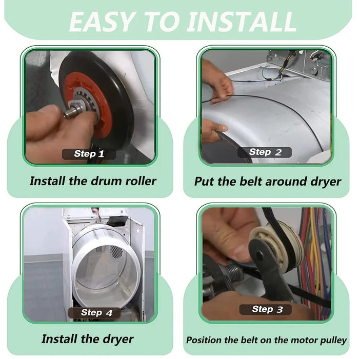 341241 Dryer Drum Belt For Whirlpool Kenmore Dryer 8066065 Ap2946843 W10127457 Ps346995 14210003 31531589 31001026 3394651