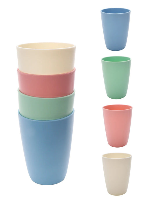 4 / 11 Piece Colourful Reusable Plastic Cups Perfect For Camping & Picnics Easy To Clean & Dishwasher Safe