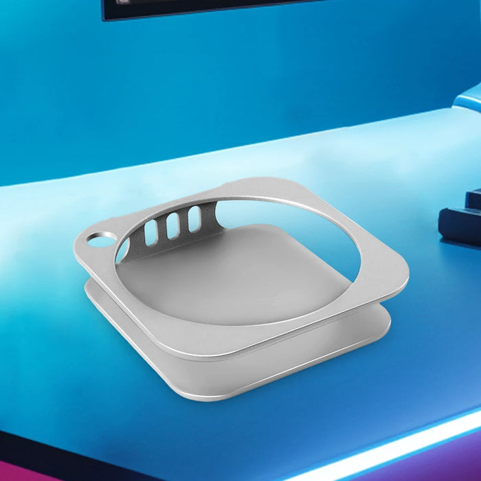 Desktop Stand For Mac Mini M4 / M4 Pro Desktop Holder Heat Dissipation Aluminum Mount Dock Cooling Holder Desktop Accessories