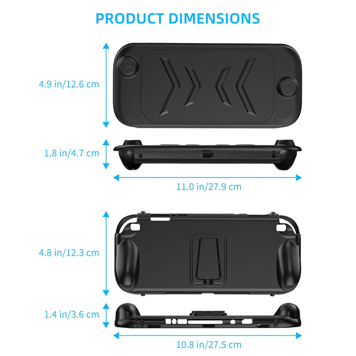 For Switch 2 Tpu Case Handheld Console Case Soft Tpu Protective Shell Sleeve Removable Abs Front Cover For Switch 2 Accessories