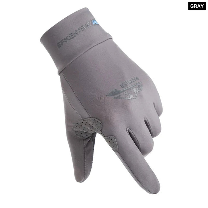 Breathable Touchscreen Cycling Gloves For Summer Outdoor Activities