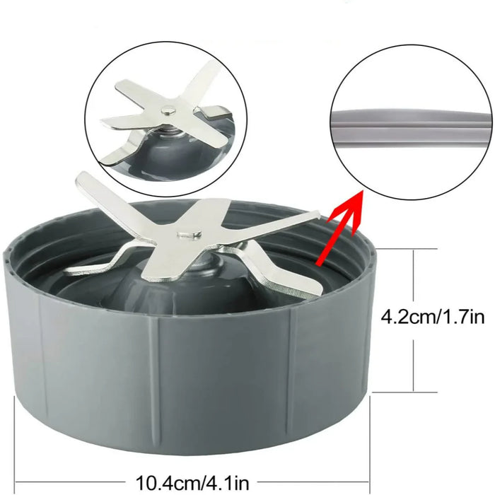 Extractor Blade And Gasket Replacement Parts Compatible With Nutribullet 600W 900W Blenders