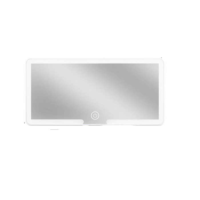 Adjustable Car Led Makeup Mirror Touchscreen Dimmable Sun Visor Plate