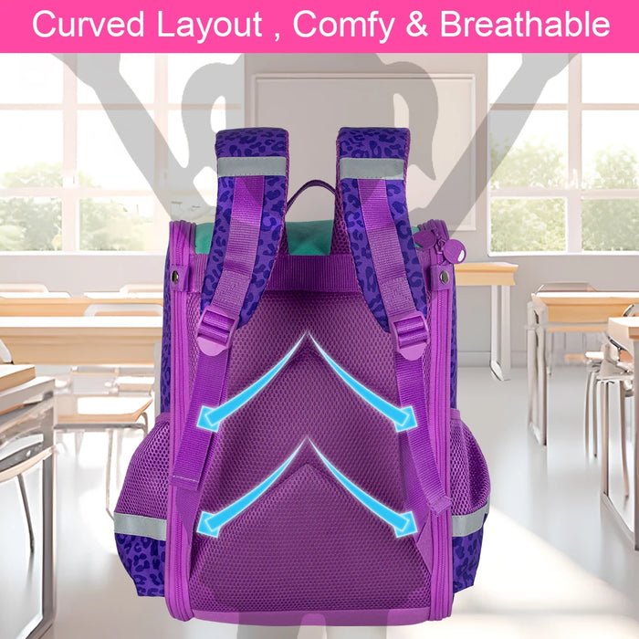 3 Piece Unicorn Dinosaur Backpack Set For Kids 15 Inch Bookbag With Lunch Box