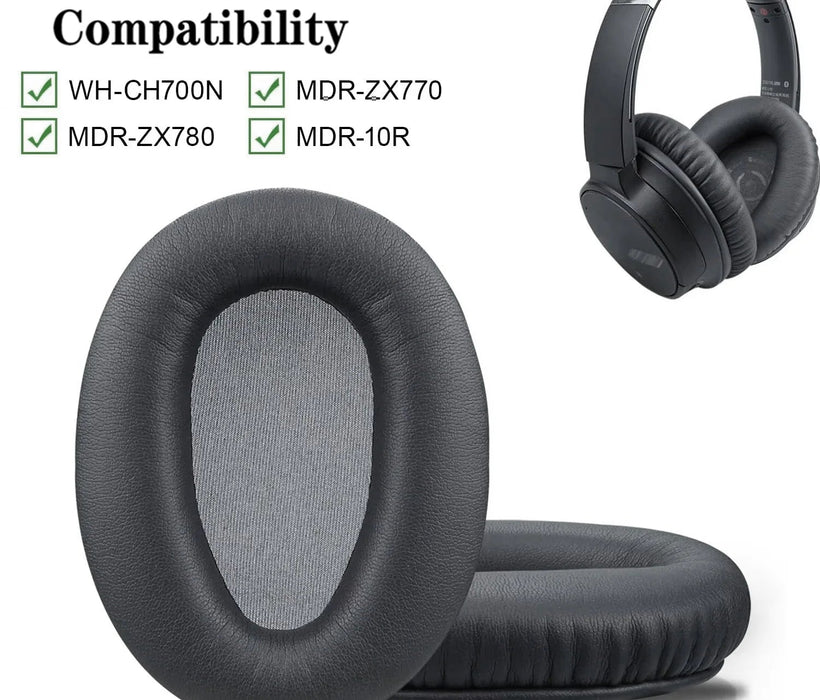 Pair of Replacement Ear Pads For Sony Wh Ch700N / Ch710N / Ch720 Headphones Mdr Zx770 / Zx780 / 10R Ear Cushions