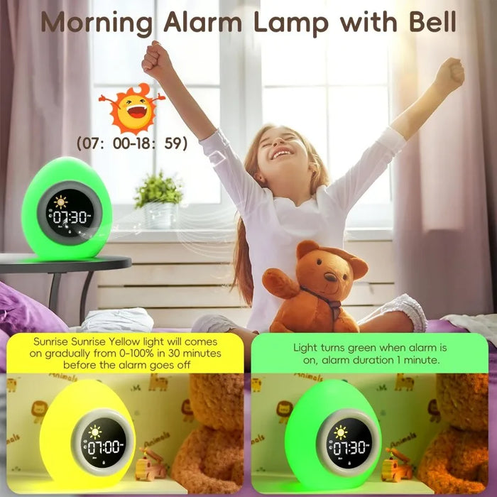 Kids' Sleep Training Clock With White Noise & Night Light